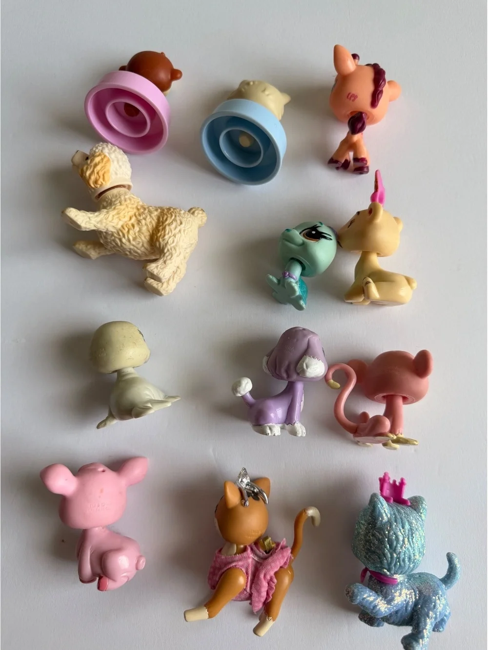 Mixed Lot of 12 Littlest Pet Shop & MGA Yummi-Land Pet Figures